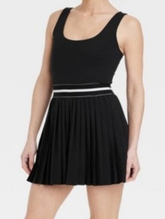 all in motion Dresses & Skirts - Nwot All In Motion Black Pleated Bottom Active Tennis Dress